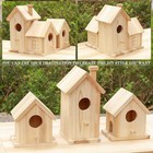 Wooden Bird House Kit outdoor Hanging Diy Birdhouse Kit For Kids Woodcraft bird