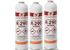 R   290   3  Large 14 Oz Cans  Fluorofusion  Refrigerant Grade Propane  Pv14 Taper