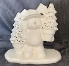 Christmas Tree Snowman Farmer And Base 10  T Ready To Paint Ceramic Bisque