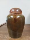 Japanese Zeze Ware Tea Caddy Screw On Lid 6  Tall Unused Signed Euc