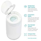 Munchkin Flex White Diaper Pail - Tap To Open  Odor Control  Compact