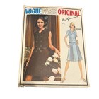 Vogue Paris Uncut Original 2442 Molyneux Dress Sewing Pattern Sz 10 Vintage 70s