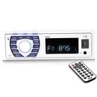 Pyle Marine Receiver  4x 6 5  Bluetooth Led White Speakers  Amp  Cover  Antenna