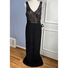 Sue Wong Rhinestones Beaded   Sequin Gown Black Women s Size 10