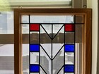 Stained Glass Panel Geometric Design 12 26 Inches