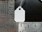 Size  2 Small Blank White Merchandise Price Tags W  String Retail Jewelry Strung