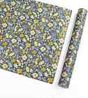 Self Adhesive 70s Vintage Dark Floral Shelf Liner Contact Paper Peel And Sti   