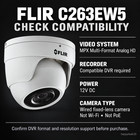 Flir C263ew5 5mp Mpx Analog Dome Camera Fixed Lens Ir Night Vision Wdr Ip66 New