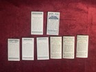 Vintage 1930s Cigarette Cards Wills   Players Lot X8 Cards