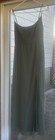 Birdy Grey Green Maxi Dress Size M Spaghetti Strap Formal Bridesmaid