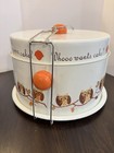 Vintage  Whooo Wants Cake  Metal Cupcake pie cake Holder Multilevel Vintage Owls