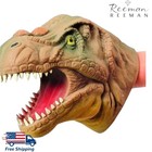 Soft Hand Puppet Rubber Realistic Dinosaur Hand Puppet 6 Inch Assorted Colors