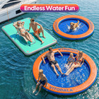 Water Hammock Heavy Duty  Large Pool Float Lake Floats For Adult  Round Inflatab
