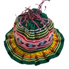 Vintage Handmade Seminole Native American Child   s Hat     Patchwork Ribbon Trim