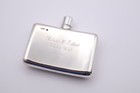 Antique Victorian Silver Hip Flask Hallmarked London 1891 Sampson Mordan