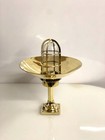 Marine Fixture Vintage Brass Bulkhead Ceiling Light     Nautical Style With Shade