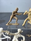 Vintage Marx Cowboys Indians Toy Soldier Gas Station Crew Figures 1950s Playset