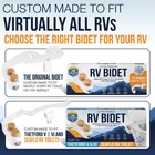 Rv Bidet Toilet Attachment Dual Nozzle Front Rear Wash Self Cleaning Reversible