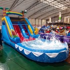 21ft Giant Commercial Pvc Inflatable Water Slide Bounce House Pool For Kid Party