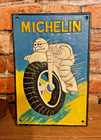 12 x8  Heavy Cast Iron Rustic Style Michelin Man  tire Sign   ships Free
