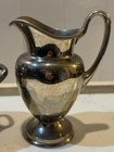 Vintage Universal Silver-plate Lidded Footed Sugar Bowl   Creamer Made In Usa