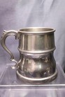 Vintage Rand English Pewter Glass Bottom Tankard Stein Mug Signed  3620 4 1 2  