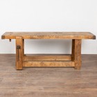 19th Century Rustic French Carpenter s Workbench Console Table