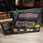 Excalibur 3 In 1 Casino House Game Roulette Wheel  Blackjack  Craps Tables