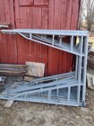 5 w X7  Tall Walk Through Scaffolding used  Braces pins   500 00  10 Sections 