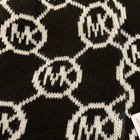 Nwt michael Kors Womens Knit Hat  Scarf W box Black   White Mk Print