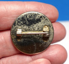 Vintage Mardi Gras Pin Silver Metal Plastic 1 Inch