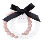 Food Grade Silicone Teether Pearl Bracelets Bpa Free Children Toy - 2 Sets Of 2