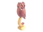 7 wooden Owl Statue  Handmade Shelf Decor  Gift For Women  Decorative Wooden Owl