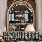 Wedding Seating Chart Sign Decal Wedding Mirror Sticker White Your Seat Wedding