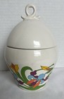 Vintage Floral Dana Tabu Perfumed Dusting Powder Ceramic Jar W  Lid