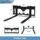 Heavy Duty Skid Steer 45  Pallet Attachment Blades W  Receiver Hitch 2500lbs