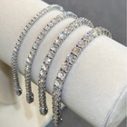 Vvs1 Certified Moissanite Tennis Bracelet - 925 Silver Or Gold Plated All Sizes