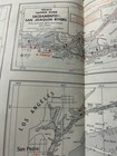 1960 Texaco Cruising Chart Pacific Coast Puget Sound San Diego Nautical Map