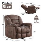 Canmov Manual Swivel Rocker Recliner Chair  360   Swivel Glider Nursing Recliner