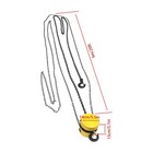 Chain Hoist Chain Block 1 Ton Capacity 20 Ft Lift Steel Construction Yellow