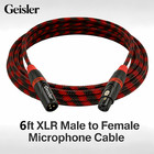 4x Premium Xlr 3 Pin Male To Female Microphone Cable Balanced Pro Grade 6ft