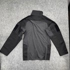 Cqr Tactical Combat Shirt Mens Medium Quarter Zip Ripstop Long Sleeve Black New