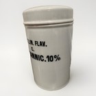 Antique Chemist Apothecary Jar Vaselin Flav C Acid Tannic 10  Rare Pharmacy
