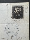 Great Britain Qv 1d Black Plate 10 On Cover To Exeter  From Shepton Mallet 