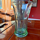Coca Cola Libbey Heavy Glass Vintage Fluted Green - 6 25 In 