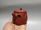 China Yixing Zisha Clay Handmade Exquisite Bamboo Leaf Teapot 16638