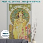 Art Nouveau Alphonse Mucha s Dancer Poster Counted Cross Stitch Chart Pattern