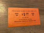 Original Ww2 Camp Kilmer New Jersey Gi Bus Pass To Ny Consolidated Bus Terminal