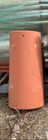 Set Of 8 Claymex Spanish Clay Tile Caps 7   1 4 Top End  7   3 4 Bottom End By 16   l