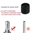 4pcs Black Metal Potentiometer Control Knob Volume Audio Electric Guitar Bass   